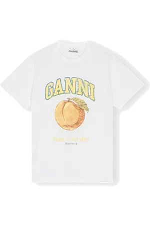 Ganni Mujer, Camisetas, Blanco, Talla: XS