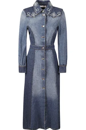 Chloé Mujer, Vestidos, Azul, Talla: S
