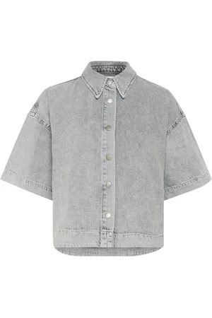 My Essential Wardrobe Mujer, Blusas y Camisas, Gris, Talla: XS