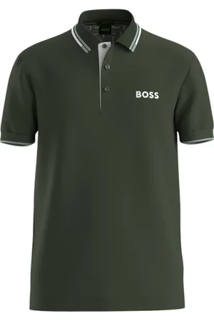 HUGO BOSS Hombre, Camisetas, Verde, Talla: L