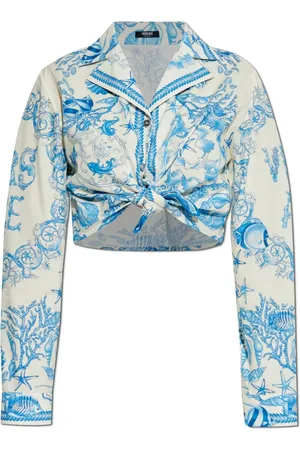 VERSACE Mujer, Blusas y Camisas, Azul, Talla: 3XS