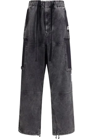 MIHARA YASUHIRO Hombre, Pantalones, Gris, Talla: M