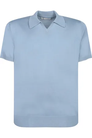 Brunello Cucinelli Hombre, Camisetas, Azul, Talla: M