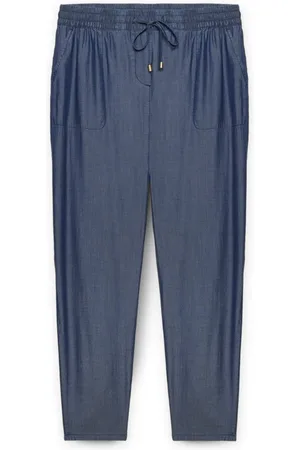 Jack Wolfskin Desert Roll-up - Pantalones Casuales Mujer Azul