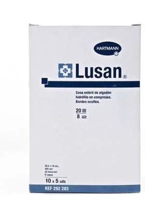 NoBrand Otros Hartmann Lusan Gasas Estériles 10 Sobres de 5 Gasas