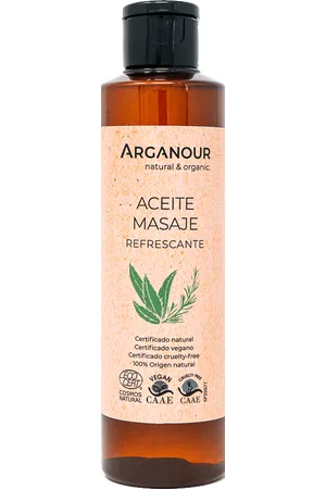 Arganour Aceite de masaje refrescante 100% natural bio