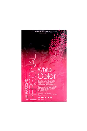 Periche Deco white sobres 40 gr, decolorante en polvo azul de alto rendimiento con acción de aclarado progresivo para controlar el nivel de aclaración