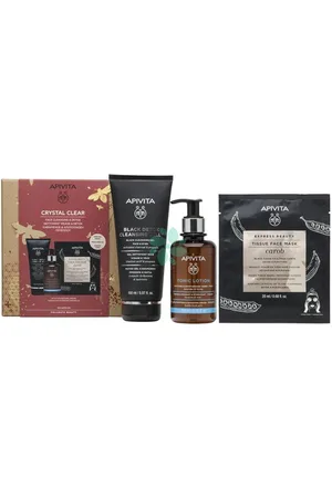 APIVITA Limpiador detox negro + tónico facial