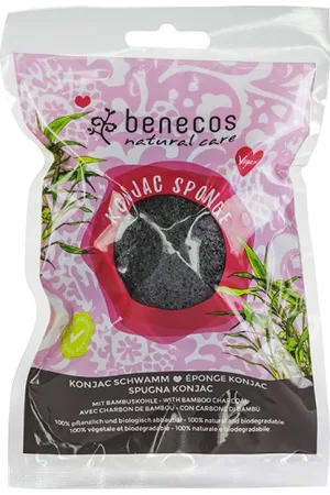 Benecos Esponja Konjac con carbón de bambú 1 unidad |