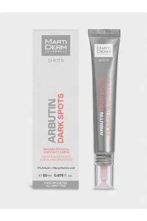 Martiderm SHOTS ARBUTIN DARK SPOTS 5% ARBUTINA + ACIDO GLICIRRETINICO (20 ML) Raíz Inicio DESPIGMENTANTES COSMÉTICA Y BELLEZA amazon TRATAMIENTOS DERMATOLÓGICOS