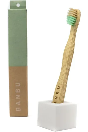 Banbu Cepillo de Dientes de Bambú Infantil color Verde