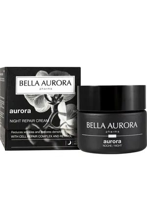 Bella Aurora Crema de noche para 60+ Años y Piel Sensible | Aporta Luminosidad, Reafirma y Redefine el Rostro | Antiarrugas y Antiedad | AURORA