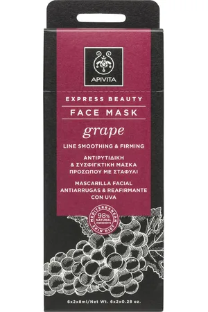 APIVITA Mascarilla Facial Grape Antiarrugas & Reafirmante 2x8ML