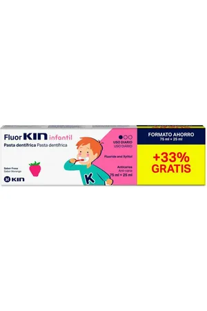 Kin Pasta de Dientes Fluor Fresa 25 ml