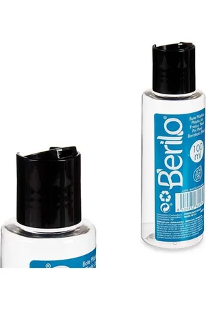 Berilo Bote Negro Transparente Plástico (100 ml)
