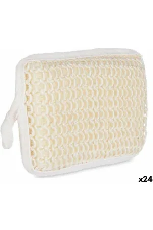 Berilo Esponja Corporal Blanco Beige 11 x 16,5 x 3 cm (24 Unidades)