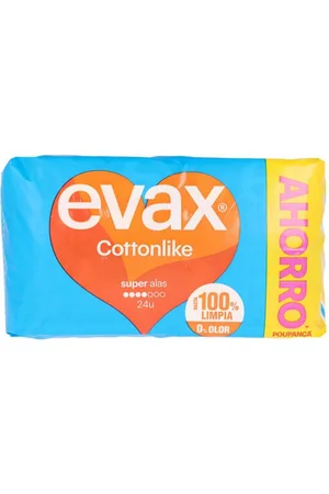 EVAX Compresas Super con Alas Cottonlike (24 uds)
