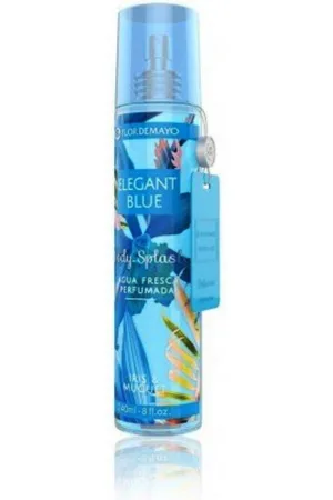 Flor De Mayo Agua De Colonia para el Cuerpo Body Splash Elegant Blue (240 ml)