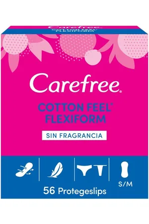 Carefree Salvaslip Flexible Flexiform Talla S/M (56 uds)