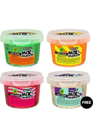 HOSTENATURA EXFOLIANTES MIX MATCH (PACK 3+1 GRATIS A) BEAUTY JAR - SIN SLS - SIN PARABENOS - NATURAL - ORGÁNICO