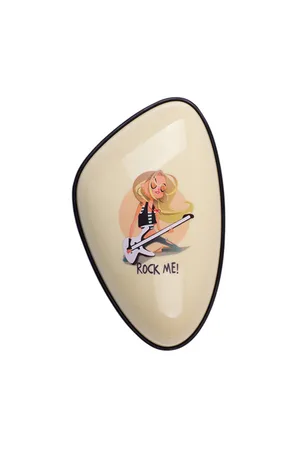 NoBrand Cepillo pelo AdiosTirones niña, modelo Rock N Roll, detangler antienredos
