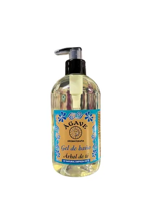 Agave GEL DE BAÑO NATURAL DE ÁRBOL DE TÉ - ÁGAVE (530ml) | 100% NATURAL Y HECHO EN ESPAÑA | NUTRITIVO, ANTISÉPTICO Y DERMOPROTECTOR