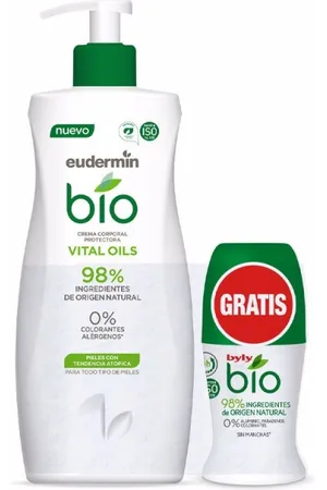 Eudermin BIO NATURAL VITAL OILS CREMA PROTECTORA lote 2 pz
