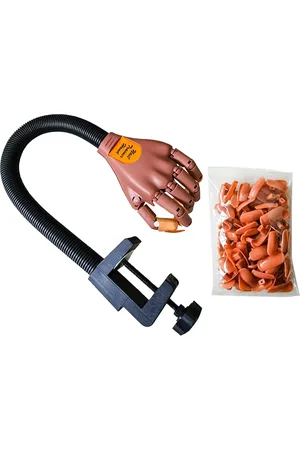 BELLAVIDA Mano Articulada para Practicar. Incluye bolsa de 50 Tips de Recambio