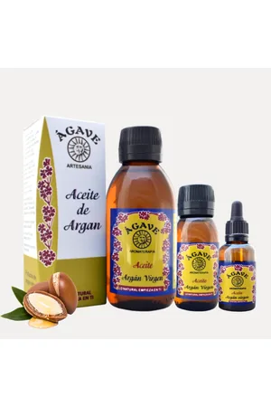 Agave ACEITE DE ARGÁN 100% PURO - ÁGAVE (15ml / 60ml / 150ml) | PRODUCTO NATURAL Y ARTESANO | PRIMER PRENSADO EN FRÍO | Hidratante, Nutritivo, Antioxidante, Regenerador y Protector | Vitamina E y Ácido Linoleico | Piel, pelo / cabello, uñas, acné, ce