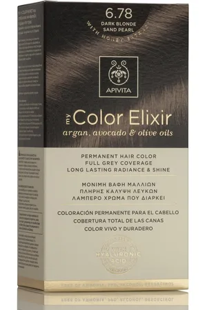 APIVITA Tinte 6.78 Rubio Oscuro Arena Perlado My Color Elixir