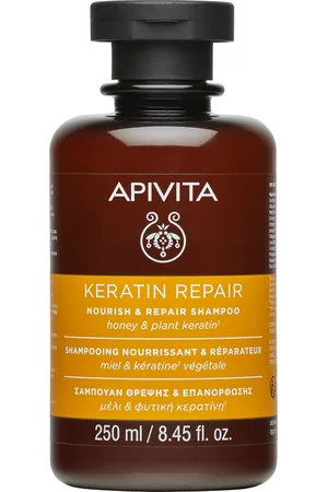 APIVITA Champú Keratin Repair Nutritivo y Reparador para cabello seco y dañado