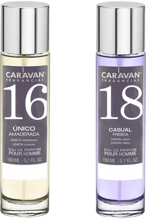 Caravan Fragancias | Set 2 Perfumes caravan hombre nº18 y nº 16 - Perfume Hombre Olor Agradable y Duradero con Frescura y Vitalidad - Perfume Masculino Versátil se adapta a Cualquier momento - Perfume Hombre Elegancia y Encantador - Perfume Hombre