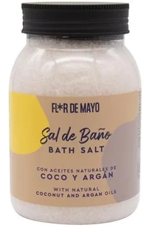 Flor De Mayo Sal de Baño Coco y Argán, 650 g.