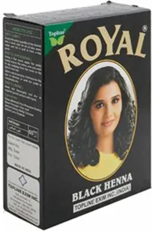 Royal Henna de alta calidad caja de 6 sobres, natural, NEGRO