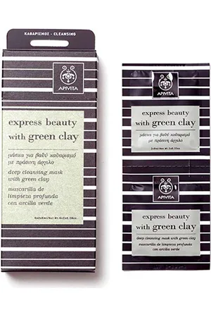 APIVITA Express Mascarilla Limpieza Arcilla Verde