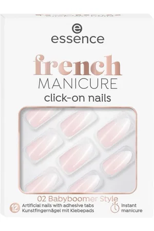 Essence FRENCH manicure click-on nails artificiales 02-babyboomer style 12 u