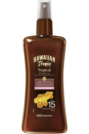 Hawaiian Tropic Pack de 2 unidades. Aceite Seco Protective Dry Oil, SPF15, 200 ml