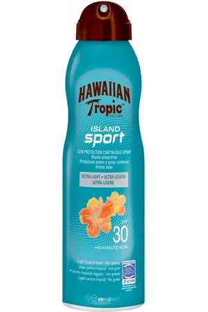 Hawaiian Tropic Pack de 20 unidades. , Bruma Solar Deportiva en Spray de Vaporización Continua con SPF 30, 220 ml