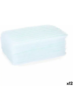 Berilo Esponjas Jabón Azul Blanco (12 Unidades) - Mejor para Tu Higiene íntima