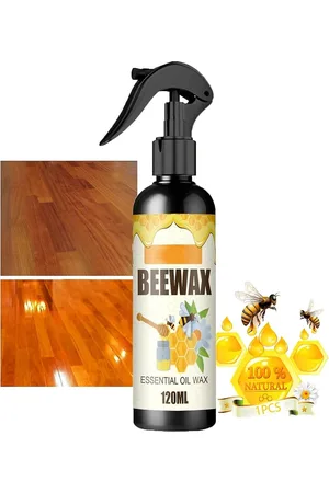 120ml Natural Micro-Molecularized Beeswax Spray, Beeswax Spray Furniture  floor repair wax Polish (1pcs)