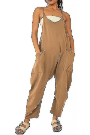 Pantalones térmicos para mujer con bolsillos, cómodos, suaves, esponjosos,  holgados, con cordón grueso, pantalones de descanso