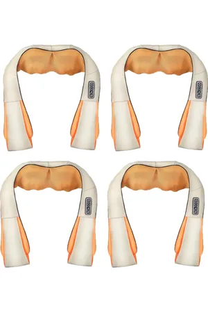 Euroxanty Masajeador de cuello, espalda, piernas y hombros | Masajeador eléctrico Shiatsu con calefacción | Masajeador de presión que alivia del dolor muscular corporal | Intensidad ajustable | RevolutionLine