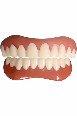 NoBrand Künstliche Zähne Zahnersatz Provisorischer Quick Dental Prothese Top Perfekte Smile Veneers,Reparieren Sie Schnell Ihre Zahn,Bring Dich Dazu,Selbstbewusst Zu Lächeln