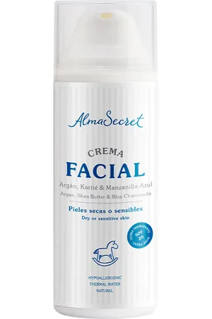 Alma Secret | CREMA FACIAL argán, karité y manzanilla azul SPF20 50 ml | Bebé y Niños | EN