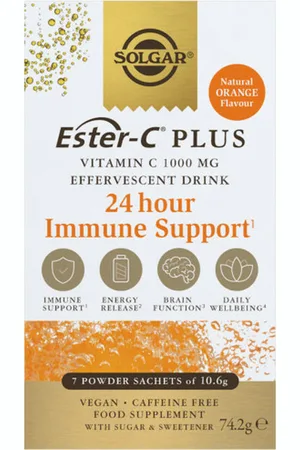 Solgar Ester-C Plus Vitamina C 1000 MG Efervescente 7 Sobres