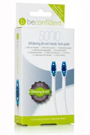 Beconfident | SONIC TOOTHBRUSH HEADS WHITENING WHITE LOTE 2 pz | Higiene | EN