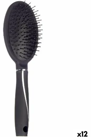 Berilo | Cepillo Negro Silicona Plástico (12 Unidades) | Maquillajes | BB