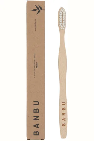 Banbu Cepillo de dientes medio verde