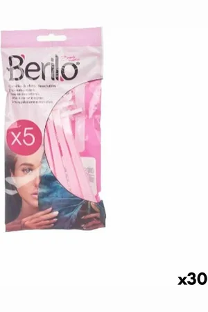 Berilo | Maquinillas de Afeitar Desechables Rosa Metal Plástico (30 unidades) | Maquillajes | BB