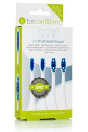 Beconfident | SONIC TOOTHBRUSH HEADS REGULAR/WHITENING WHITE LOTE 4 pz | Higiene | EN